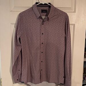 7 Diamonds Men's Pink Floral Button Down Shirt